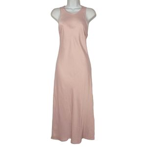 HOUSE OF HARLOW 1960 Blush Pink Nude Tan Sleeveless Midi Dress Medium
